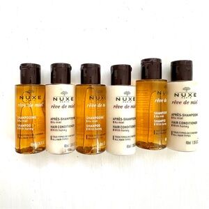 NUXE Rêve de Miel sealed travel size Shampoo and Hair Conditioner (3 of each)